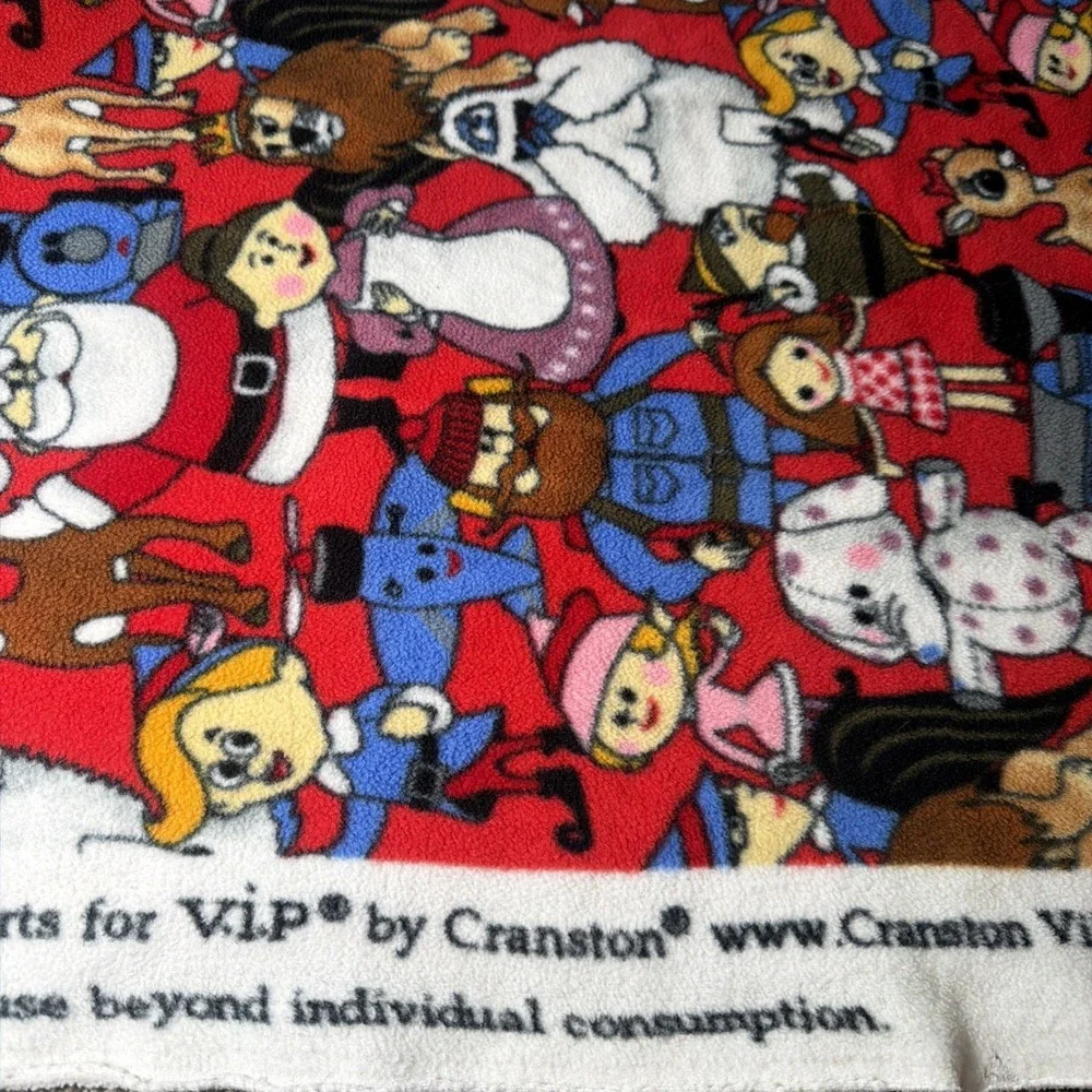 Classic Rudolph The Red-Nosed Reindeer MISFIT TOYS Fleece Material Unused 68x57